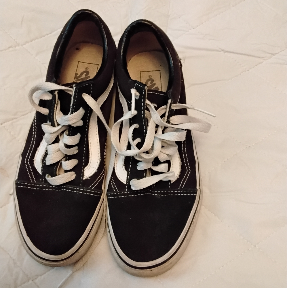 Vans Black and White Old Skool Sneakers